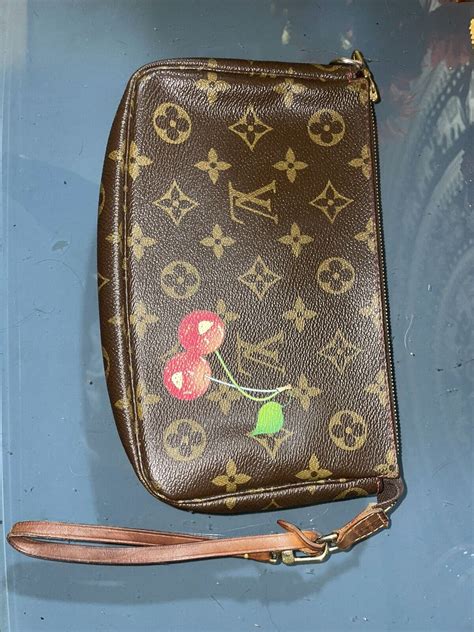 louis vuitton cherries wristlet